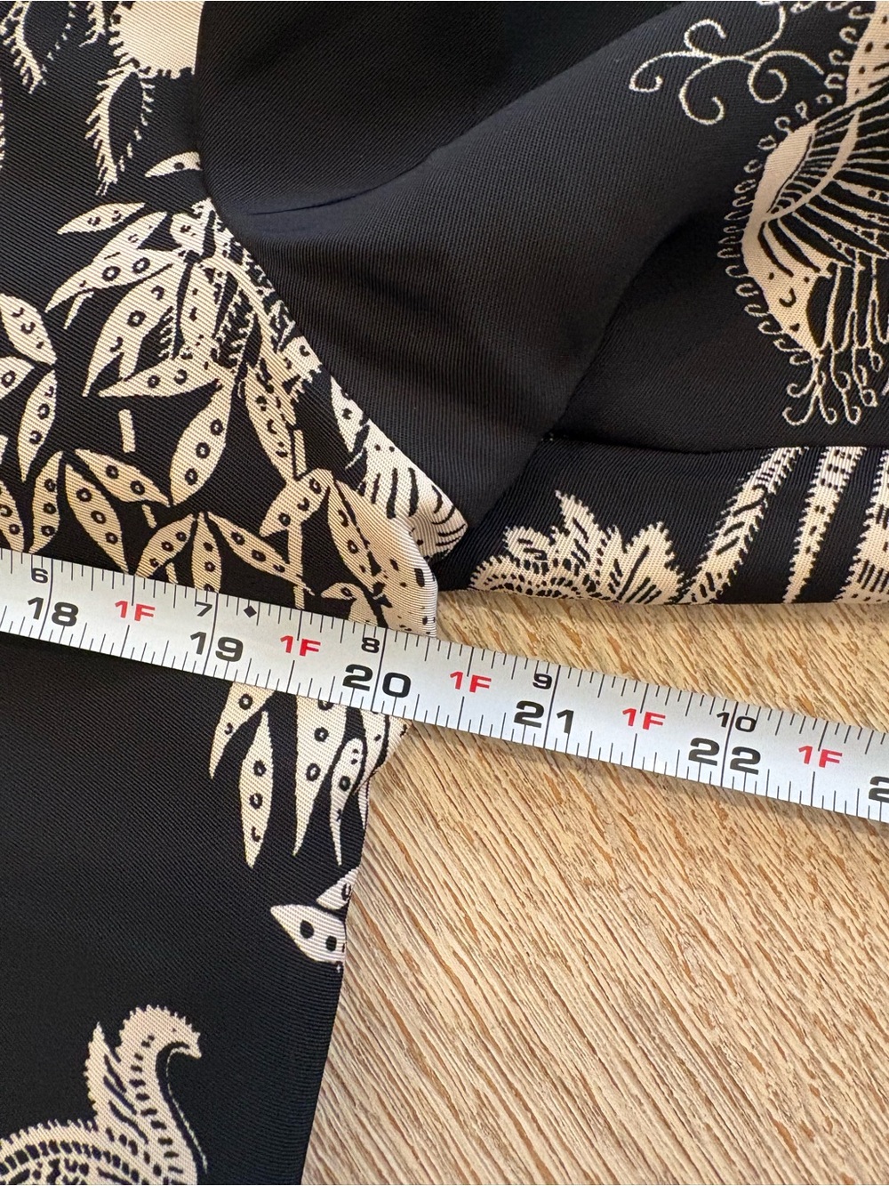 NWT H&M Printed Resort Shirt Black And Tan Tropical Button Shirt Blouse - Picture 14 of 16